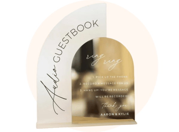 Personalised Audio Guestbook Sign